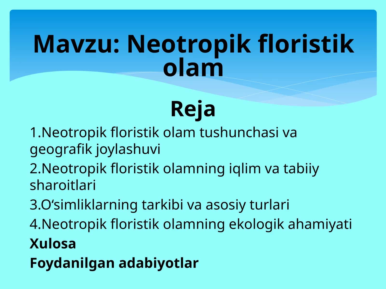 Neotropikfloristik olam