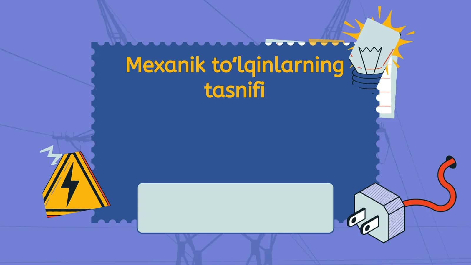 Mexanik toʻlqinlarning tasnifi
