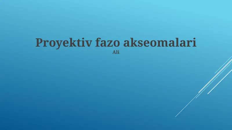 Proyektiv fazo akseomalari