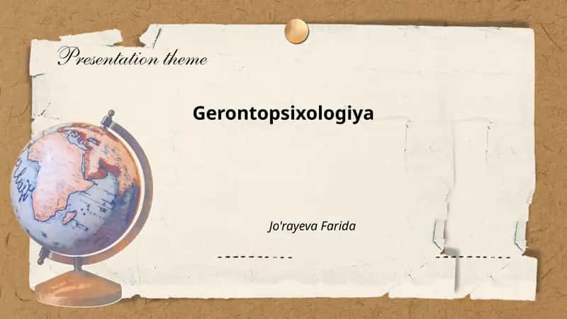Gerontopsixologiya