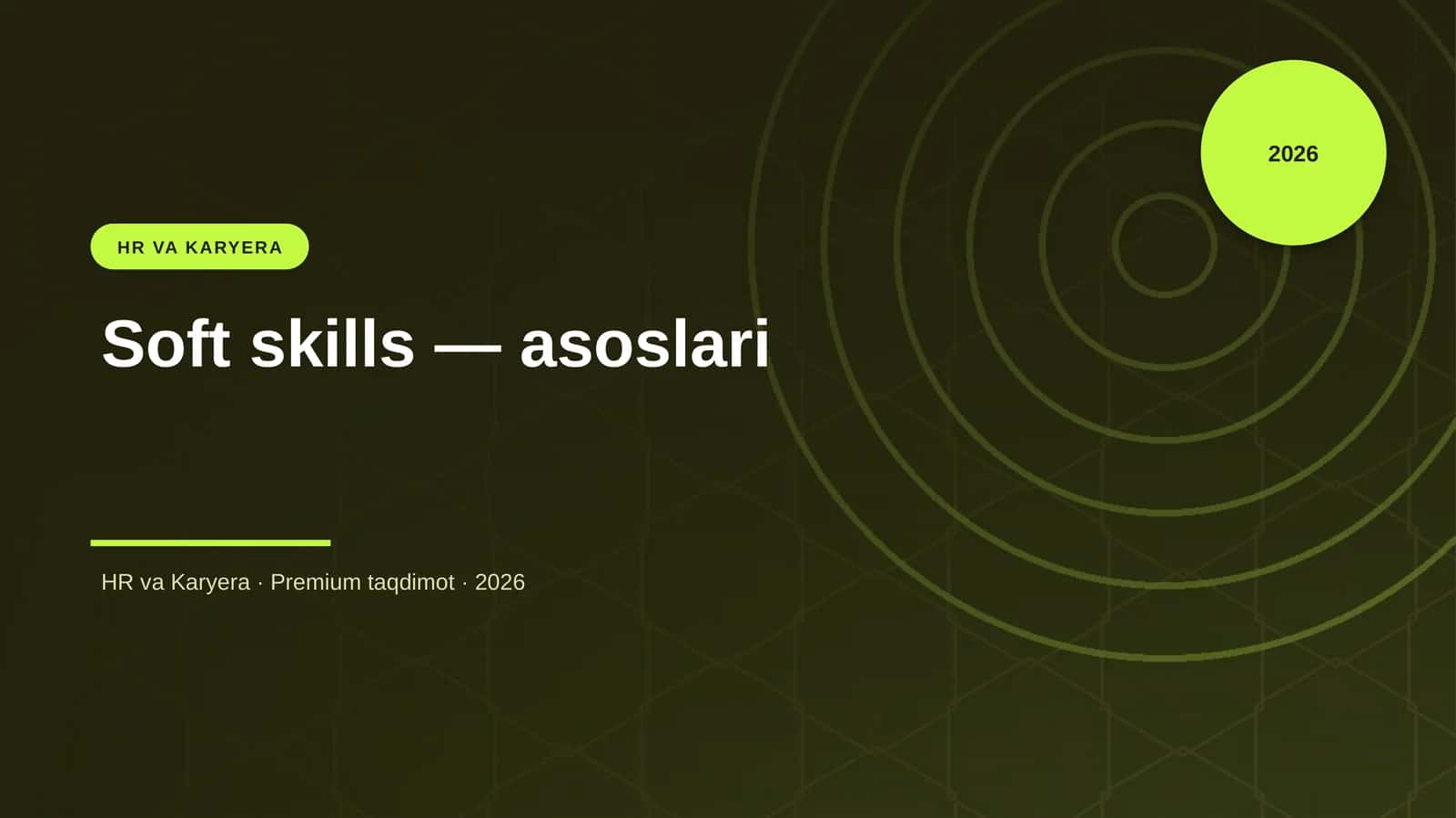 Soft skills — asoslari