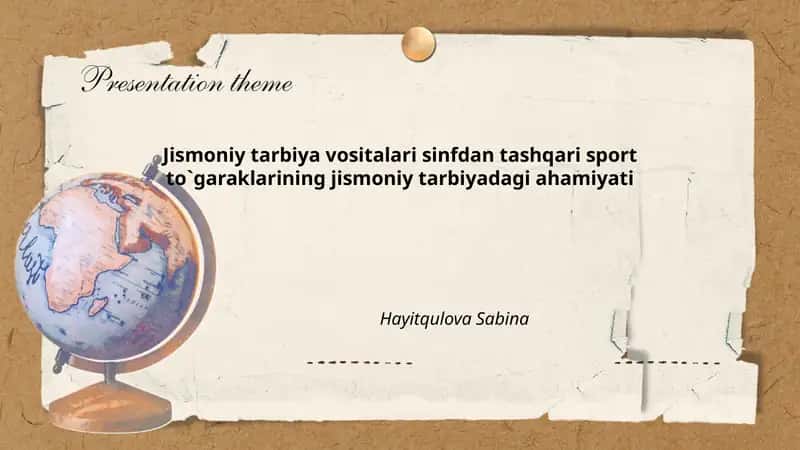 Jismoniy tarbiya vositalari sinfdan tashqari sport to`garaklarining jismoniy tarbiyadagi ahamiyati