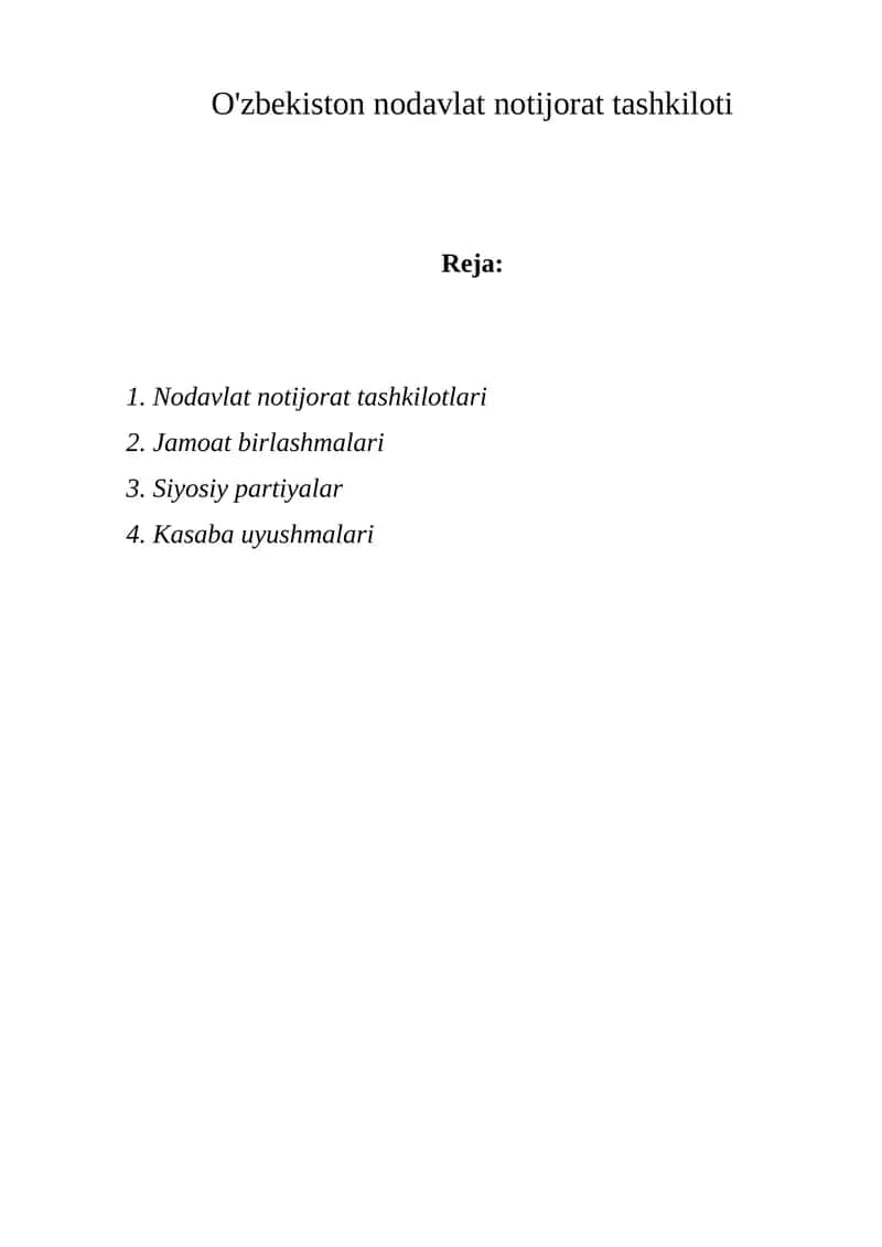 Nodavlat notijorat tashkiloti