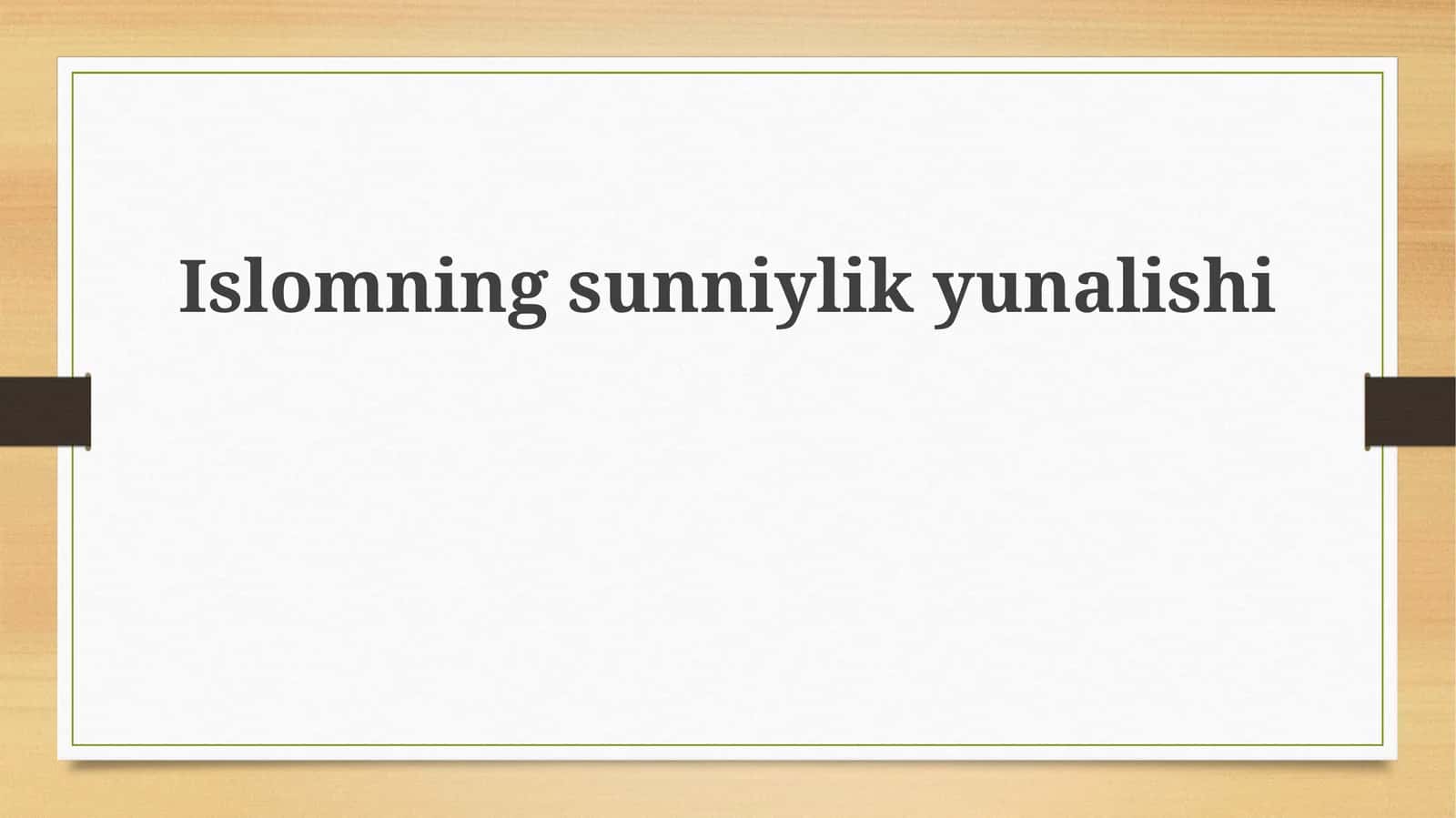 Islomningsunniylikyunalishi