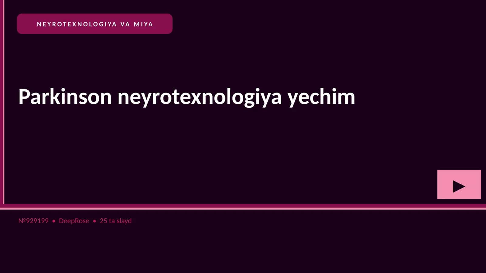 NEYROTEXNOLOGIYA VA MIYA