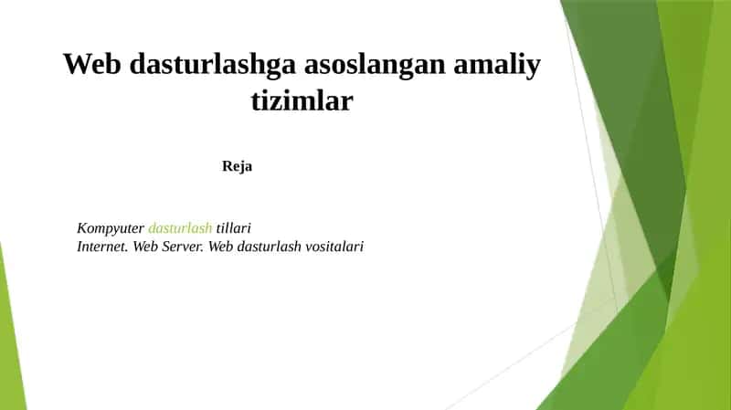 Kompyuterdasturlash