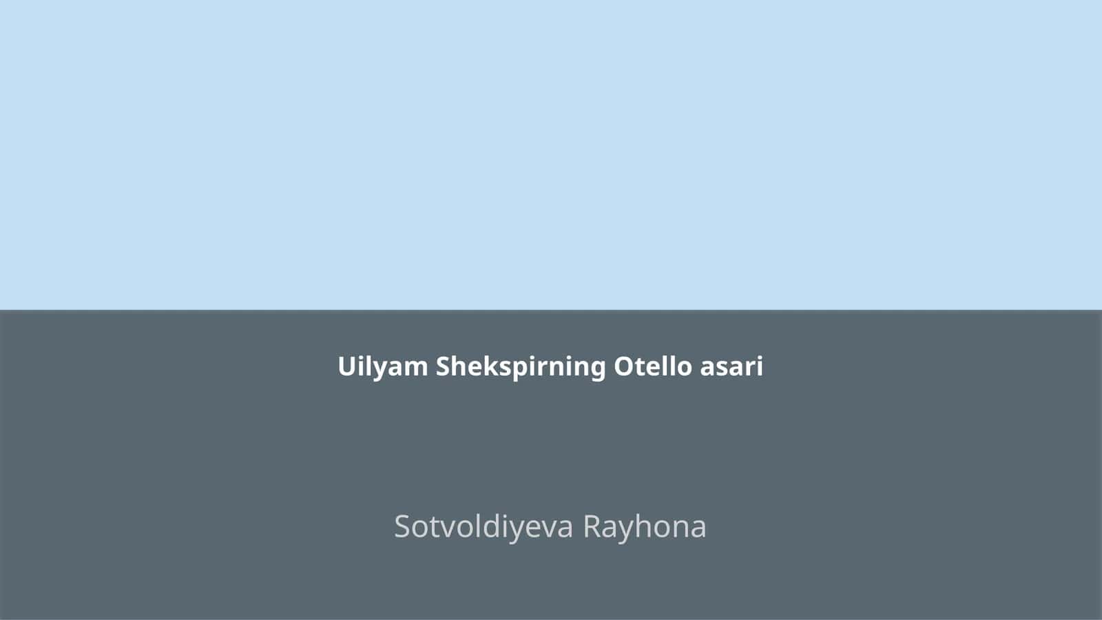Otello asari