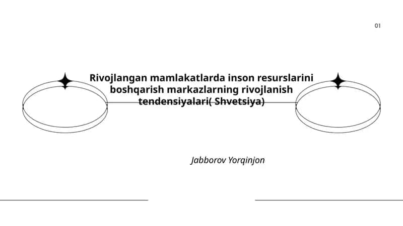 Rivojlangan mamlakatlarda inson resurslarini boshqarish markazlarning rivojlanish tendensiyalari( Shvetsiya)