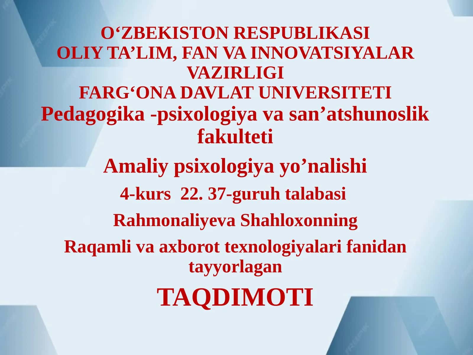 Amaliy psixologiya yoʼnalishi