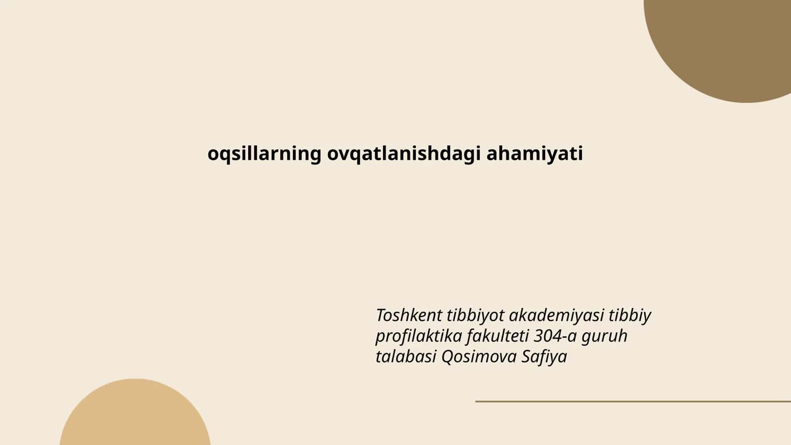 oqsillarning ovqatlanishdagi ahamiyati
