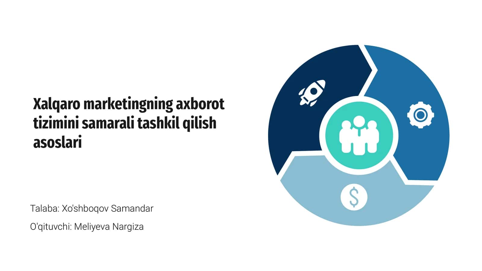 Xalqaro marketingning axborot tizimini samarali tashkil qilish asoslari