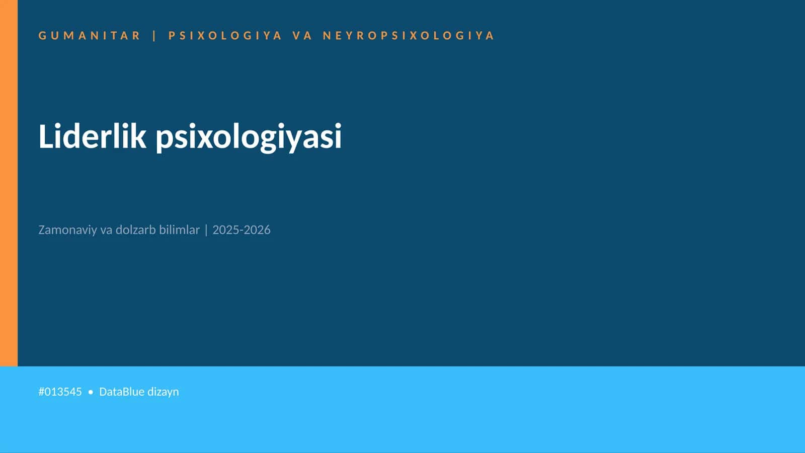 Liderlik psixologiyasi