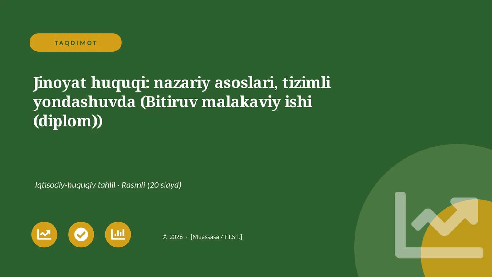 Jinoyat huquqi: nazariy asoslari, tizimli yondashuvda (Bitiruv malakaviy ishi (diplom))