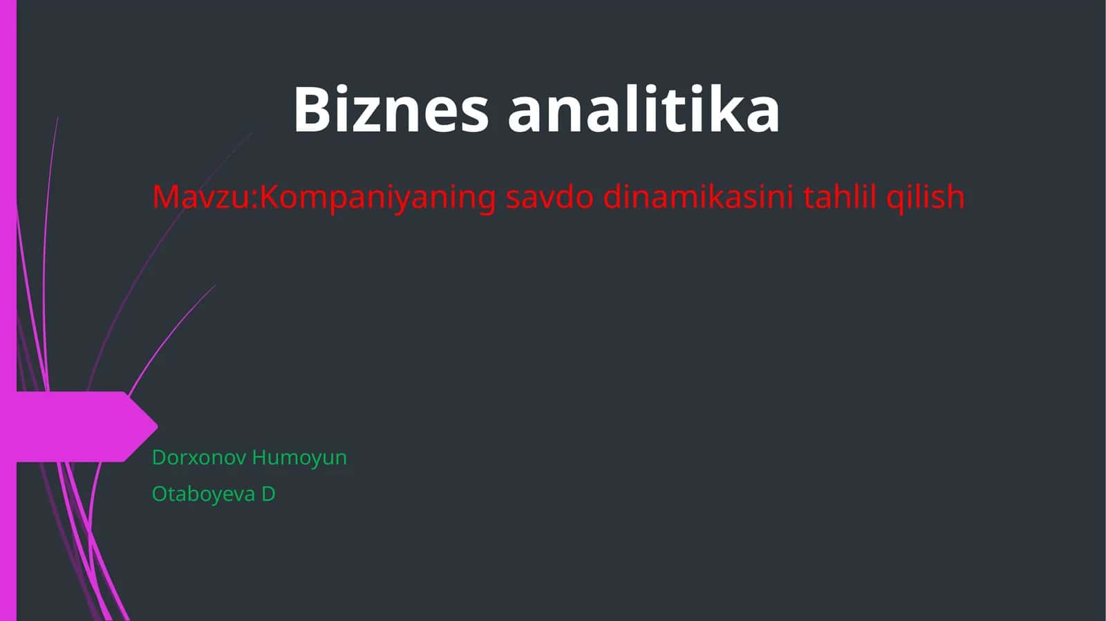 Biznes analitika