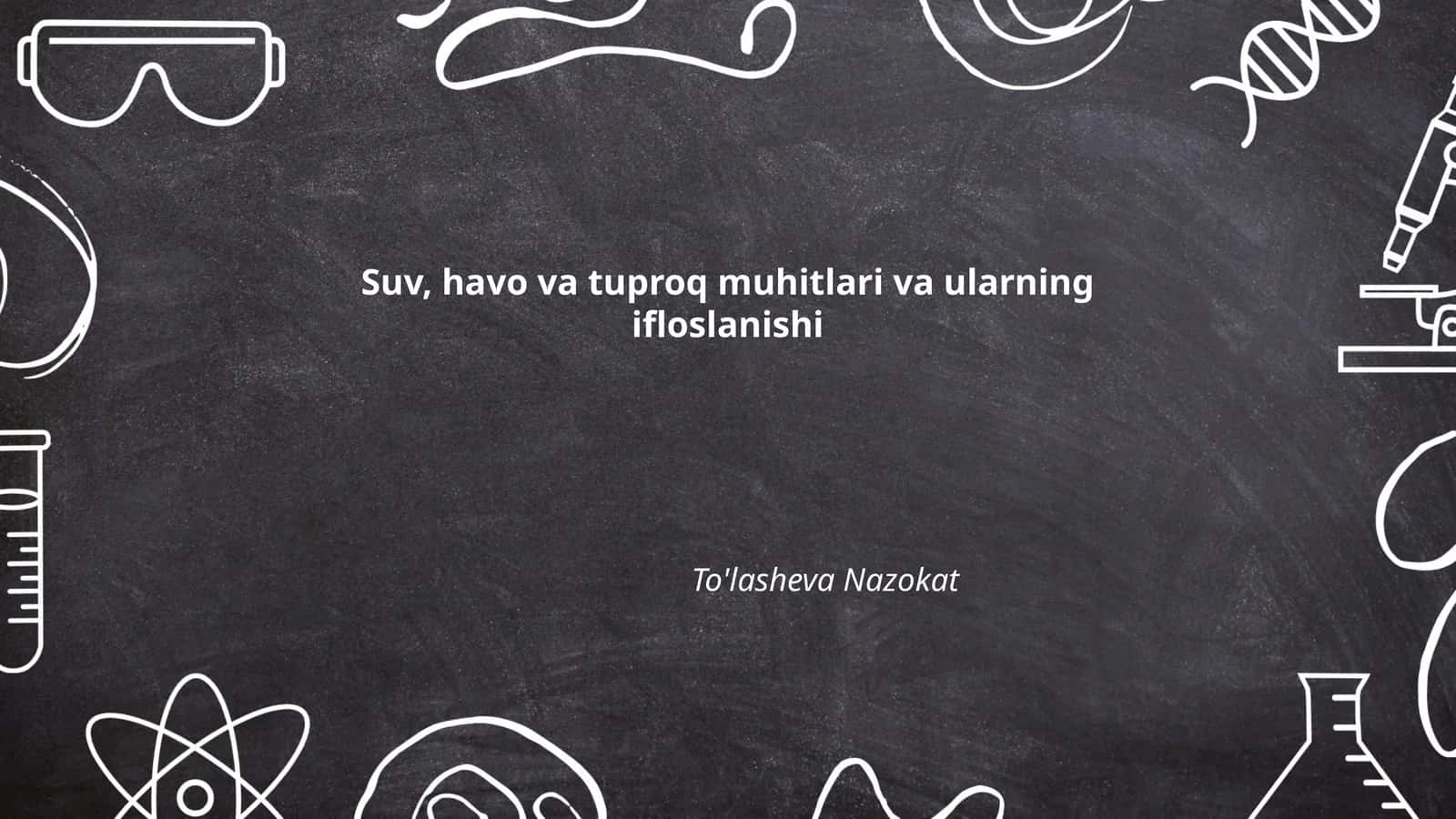 SUV MUHITI IFLOSLANISHI