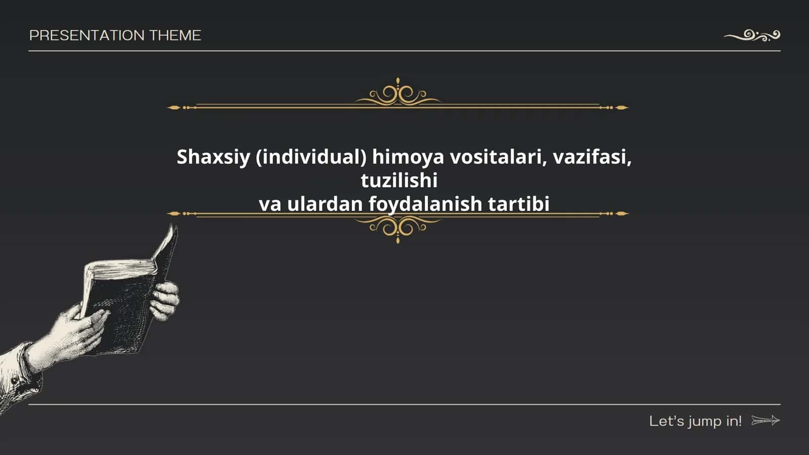 Shaxsiy (individual) himoya vositalari, vazifasi, tuzilishi va ulardan foydalanish tartibi
