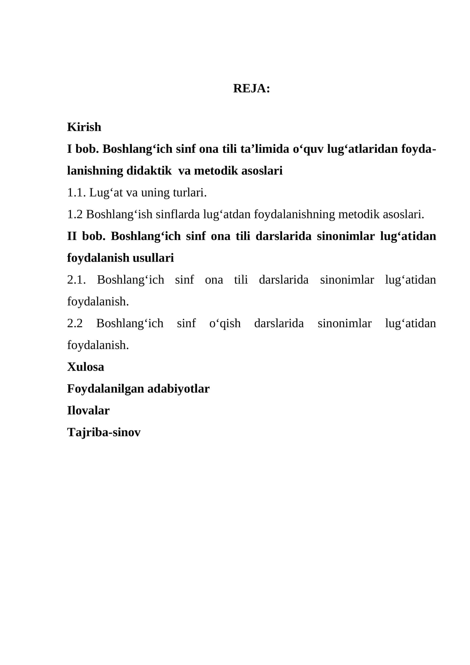 Boshlang‘ich sinf ona tili ta’limida o‘quv lug‘atlaridan foydalanishning didaktik va metodik asoslari