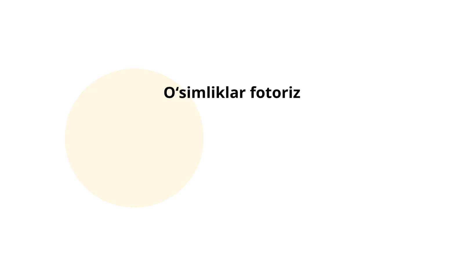 Oʻsimliklar fotoriz