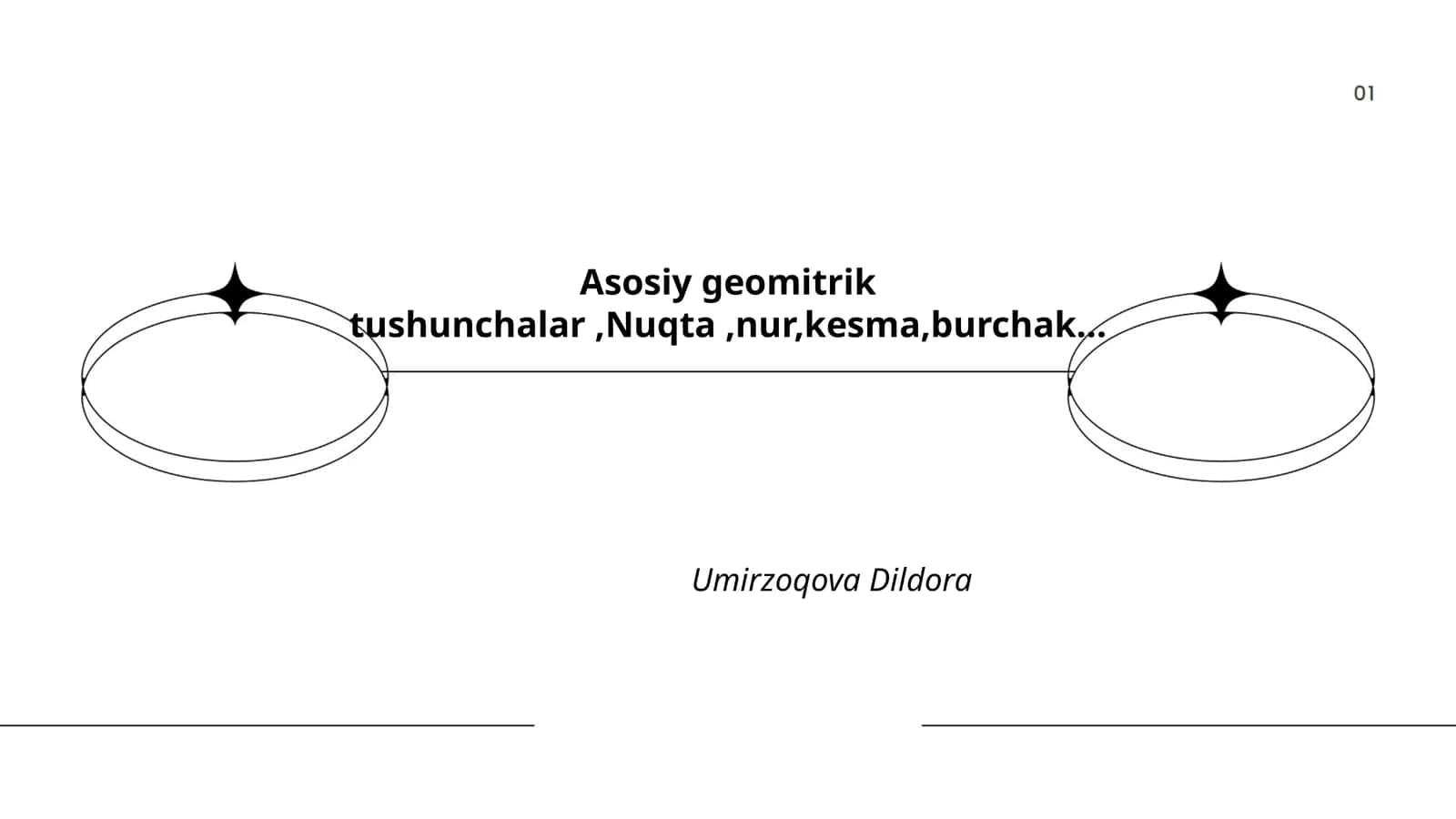 Asosiy geomitrik tushunchalar