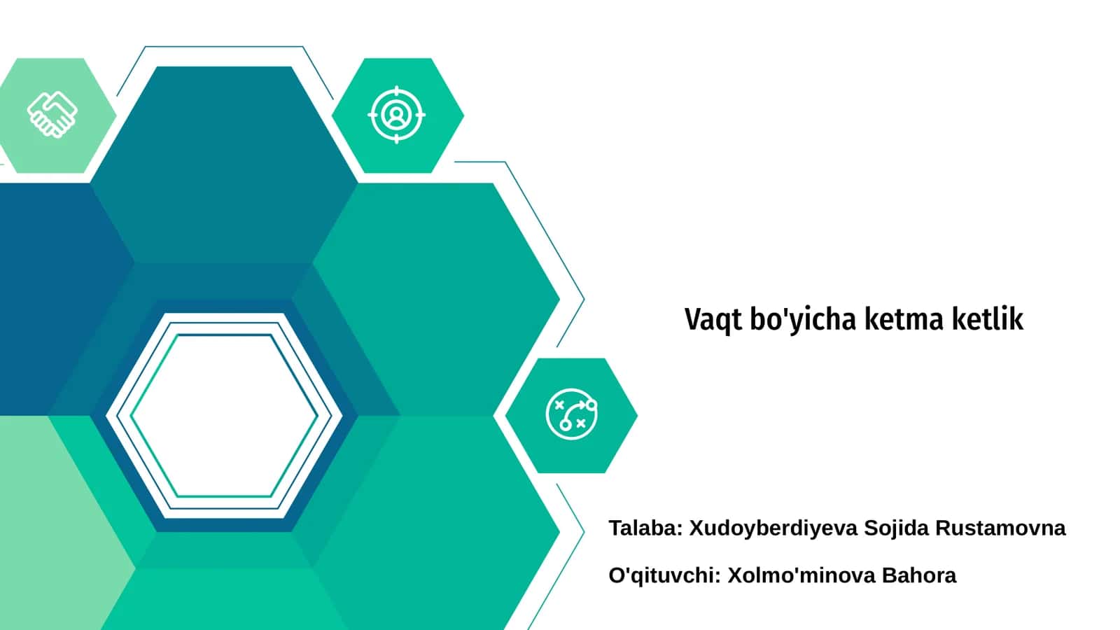 Vaqt bo'yicha ketma ketlik