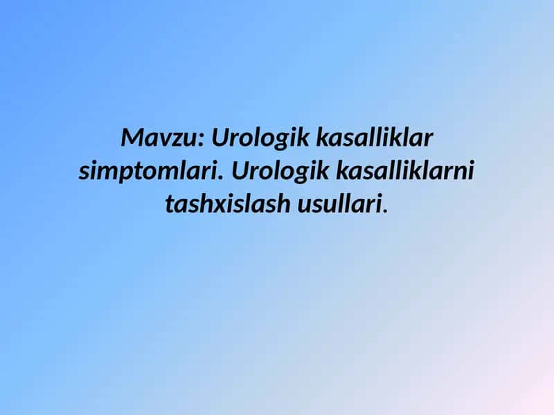 mustaqil ish. prezentatsiya