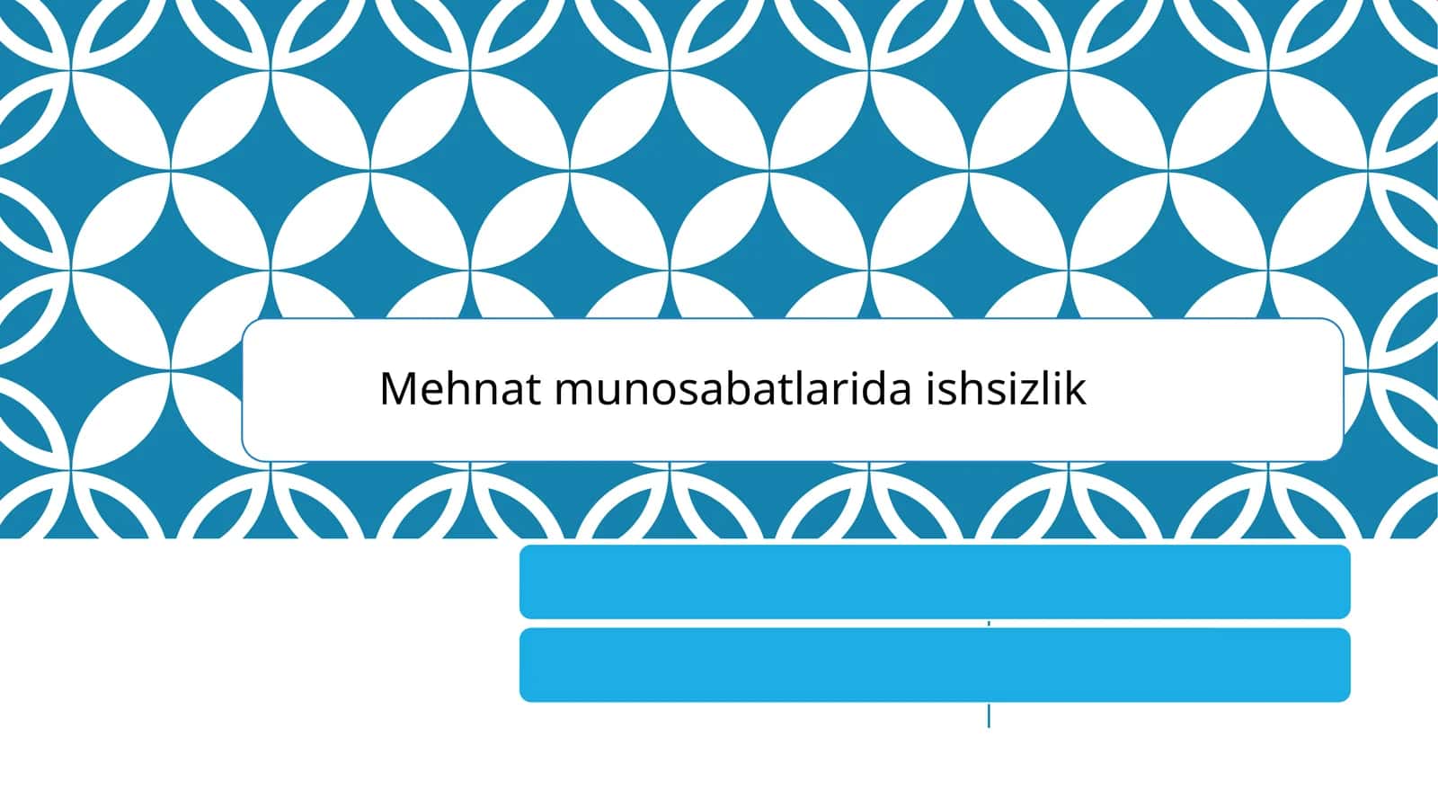 Mehnat munosabatlarida ishsizlik