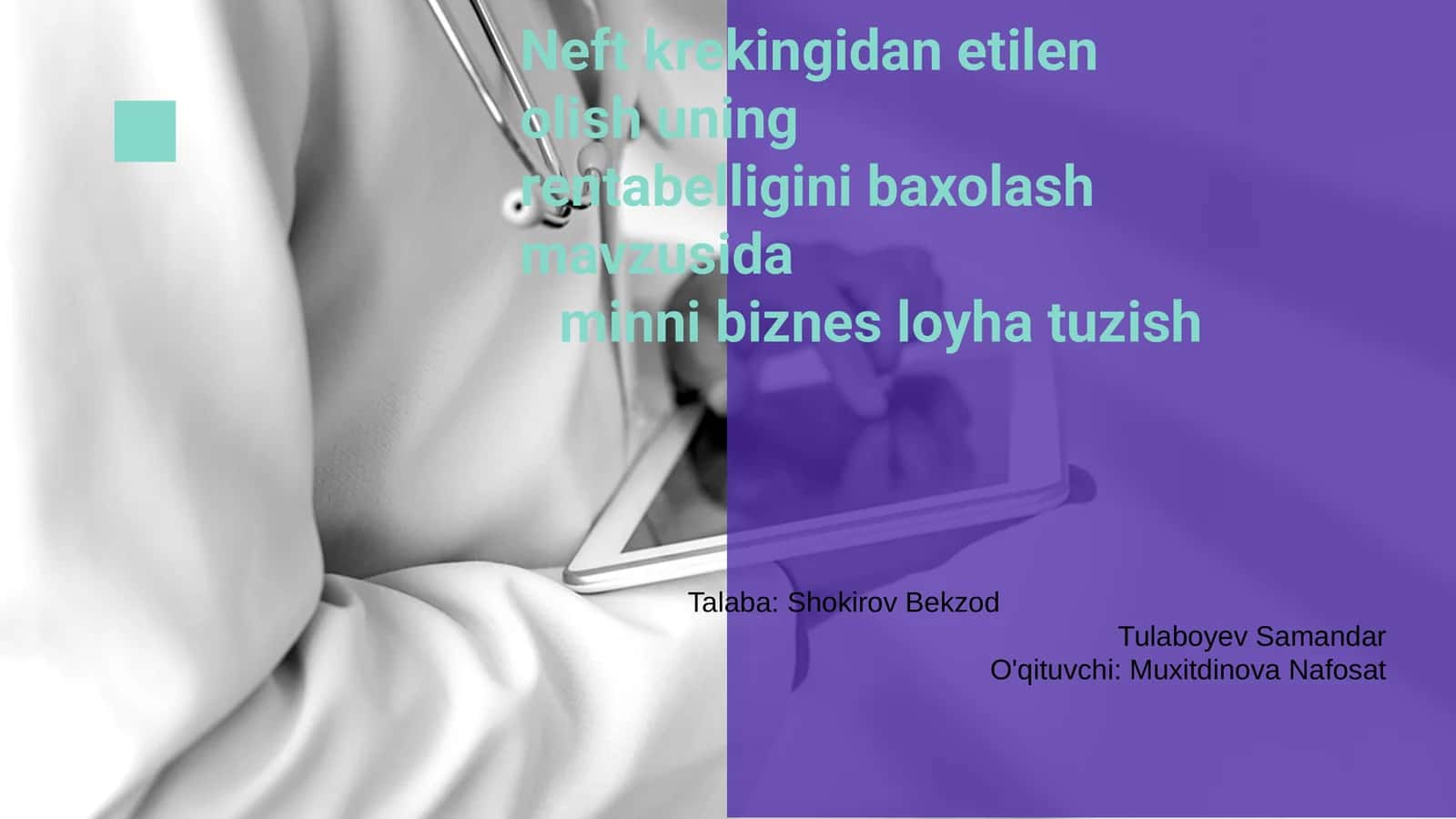 Neft krekingi va etilen ishlab chiqarish asoslari