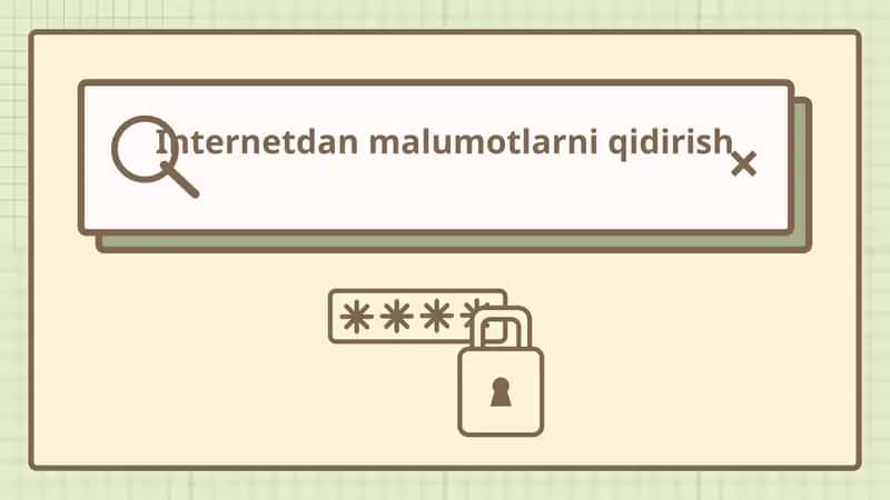 Internetdan malumotlarni qidirish