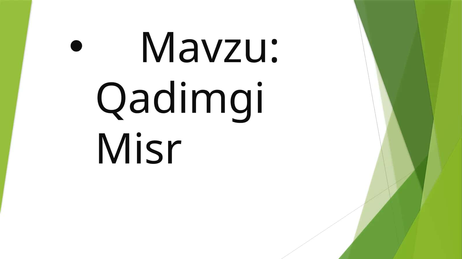 Qadimgi Misr