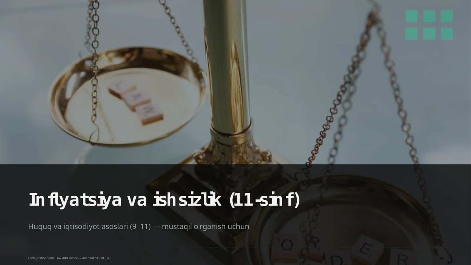 Inflyatsiya va ishsizlik (11-sinf)