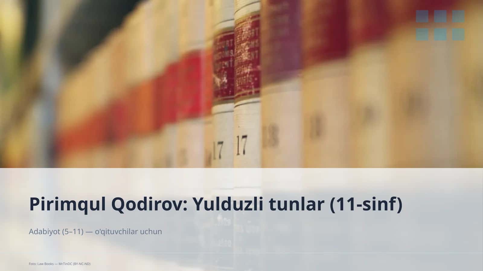 Pirimqul Qodirov: Yulduzli tunlar (11-sinf)