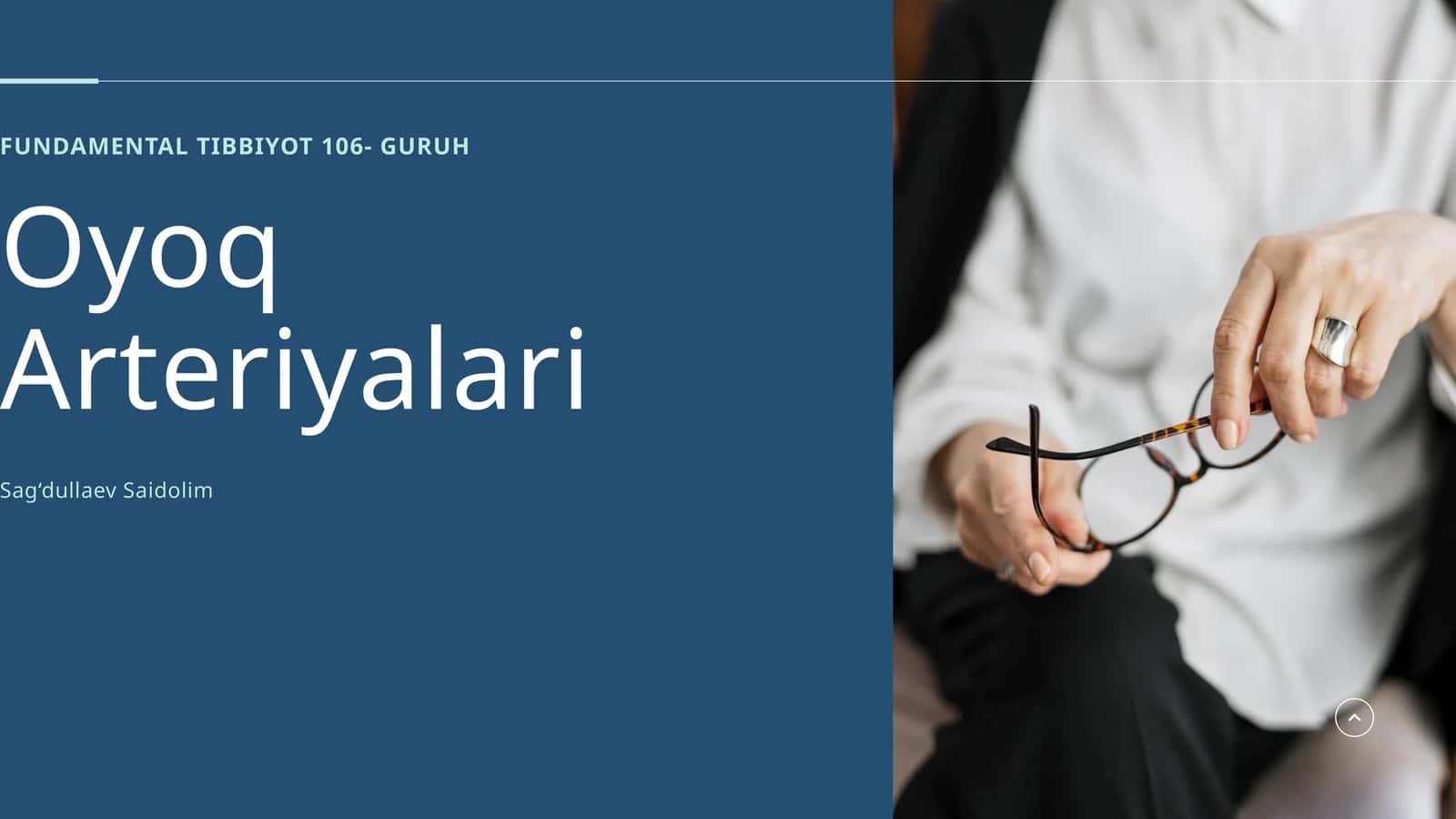 Oyoq Arteriyalari