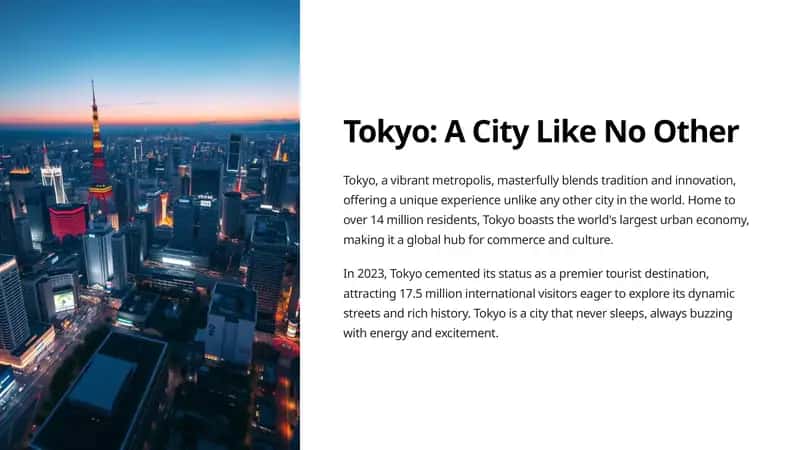 Tokyo: A City Like No Other