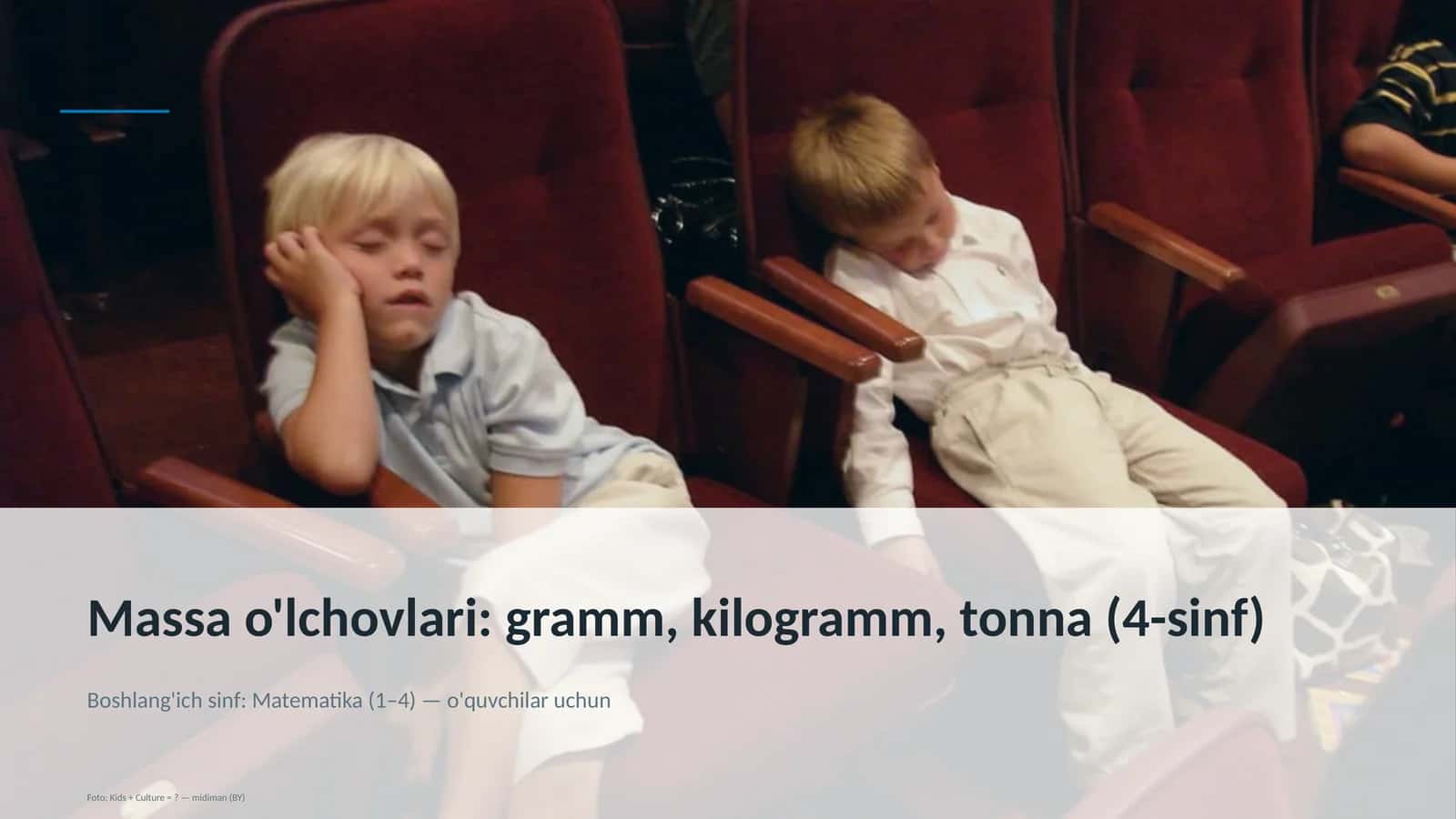 Massa o'lchovlari: gramm, kilogramm, tonna (4-sinf)
