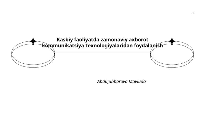 Kasbiy faoliyatda zamonaviy axborot kommunikatsiya Texnologiyalaridan foydalanish