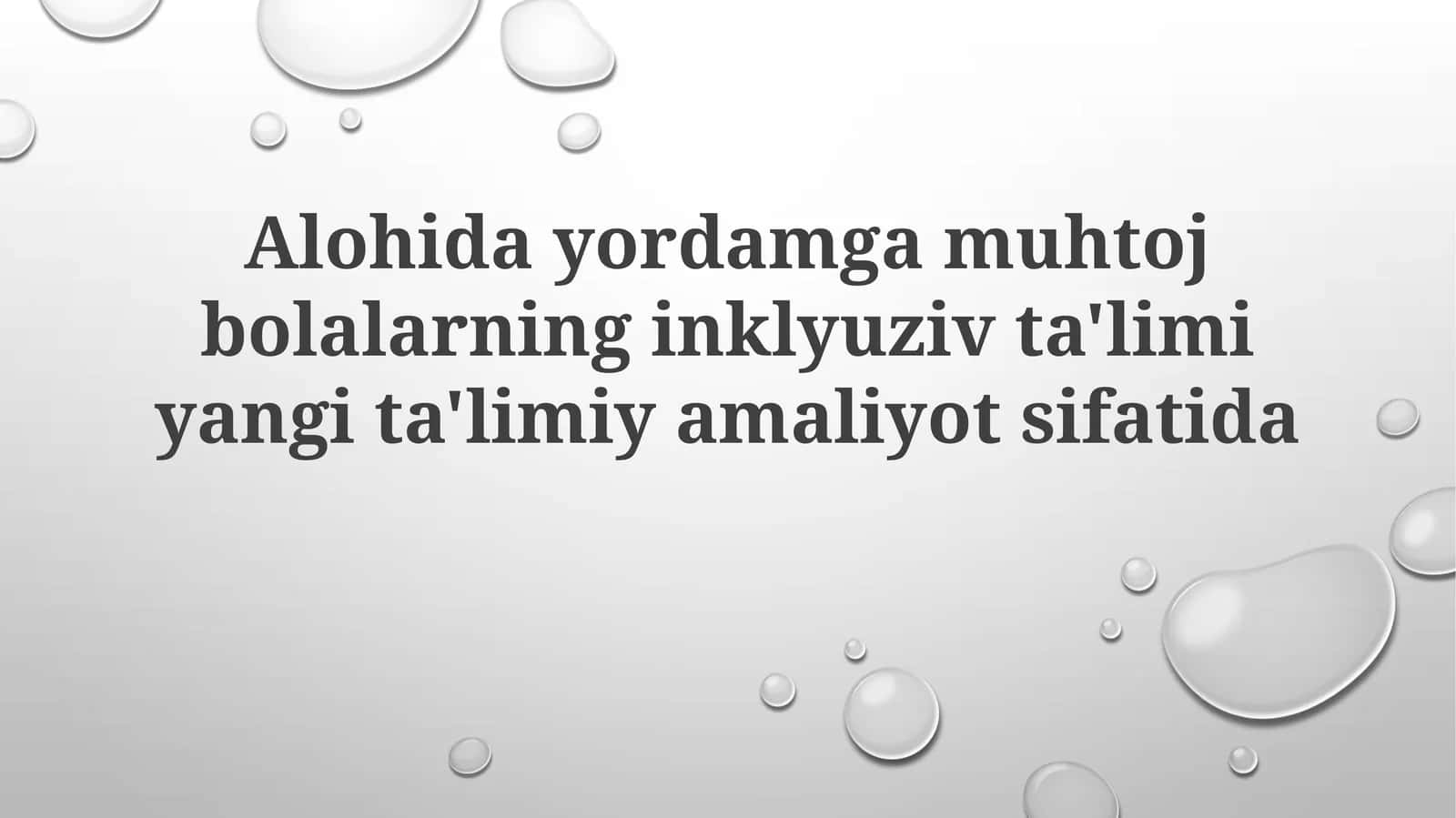 Inklyuziv ta'lim