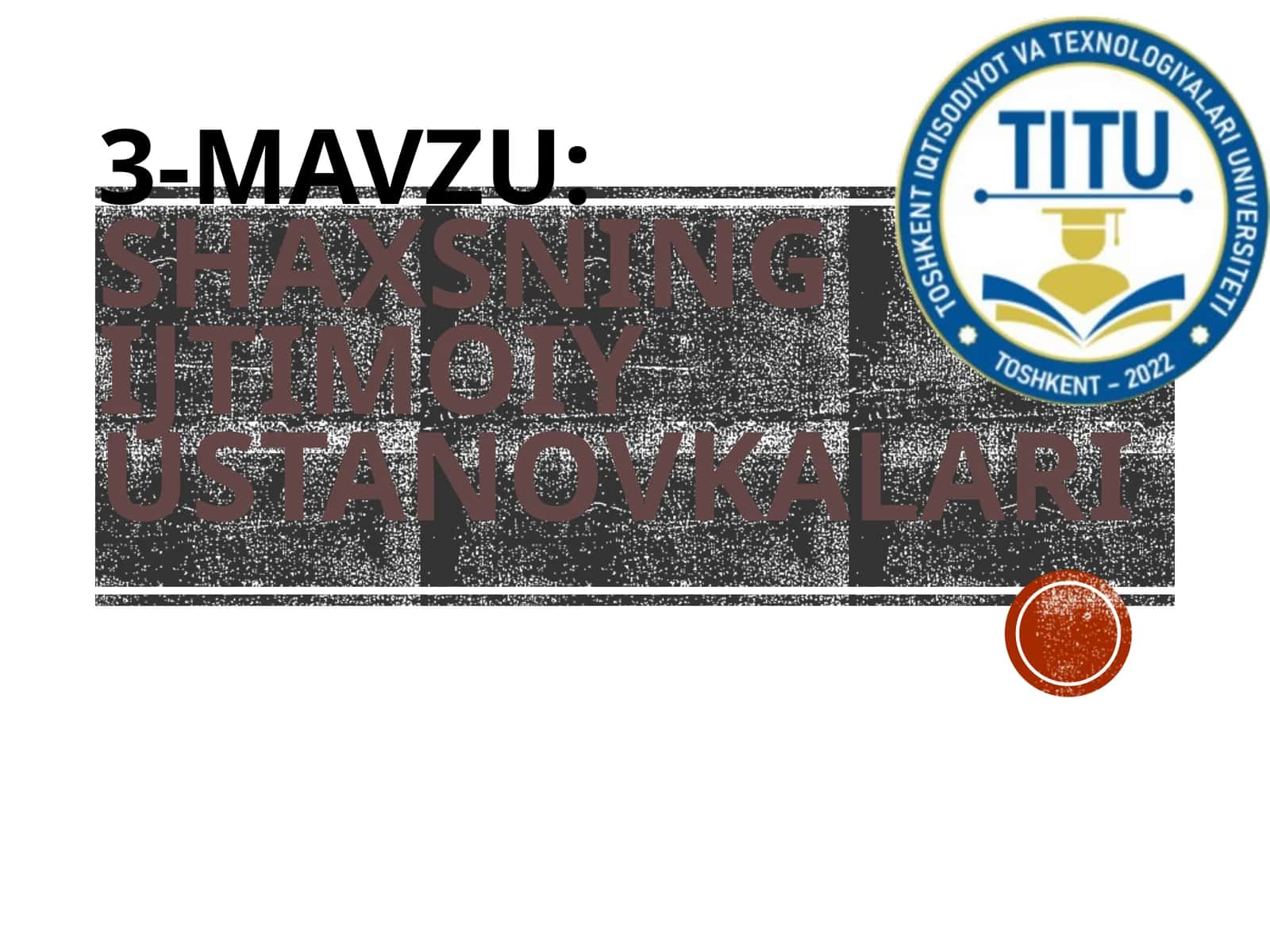 Shaxsning ijtimoiy ustanovkalari