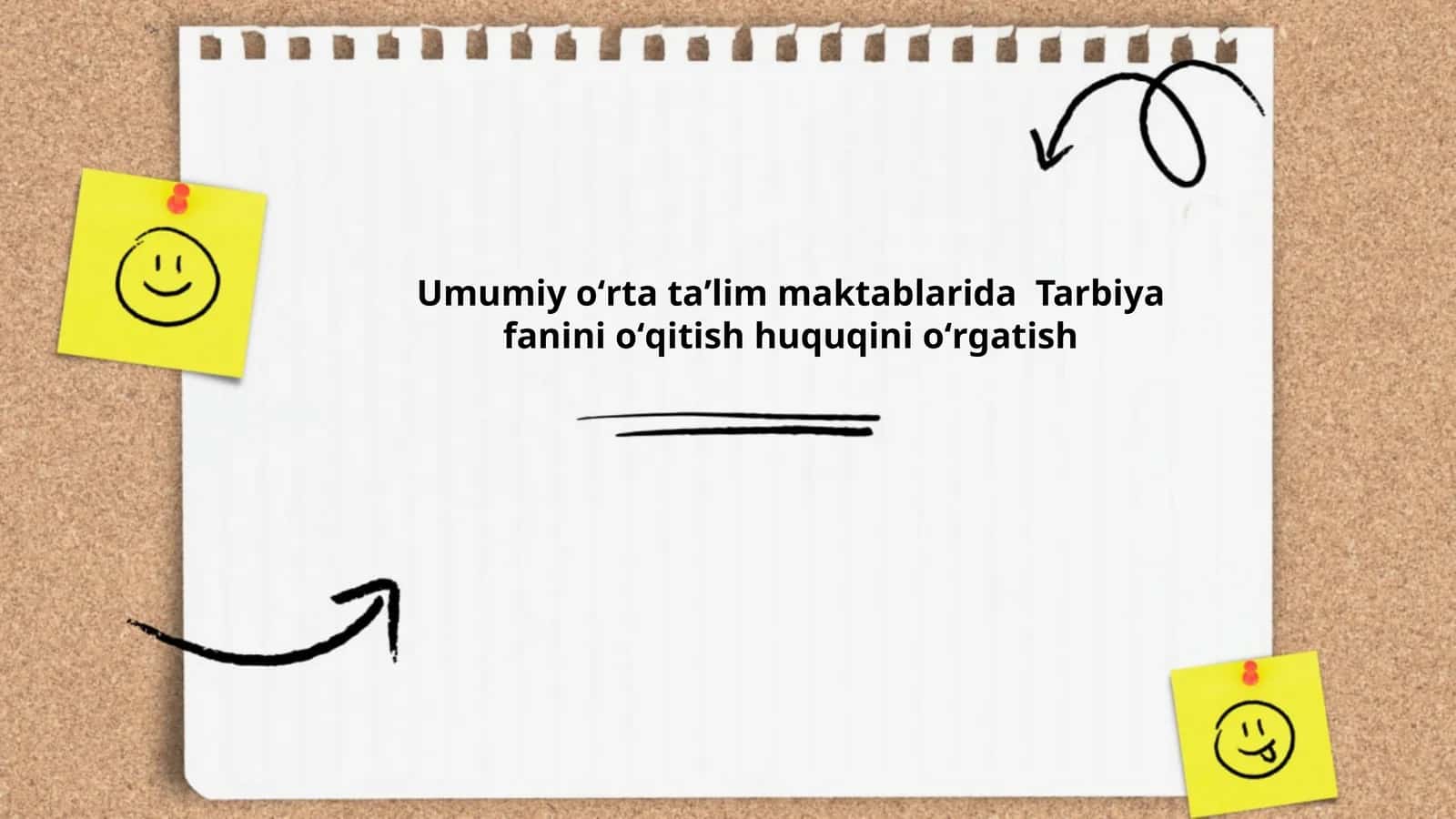 Tarbiya fanini oʻqitishning huquqiy asoslari va normativ-huquqiy hujjatlari