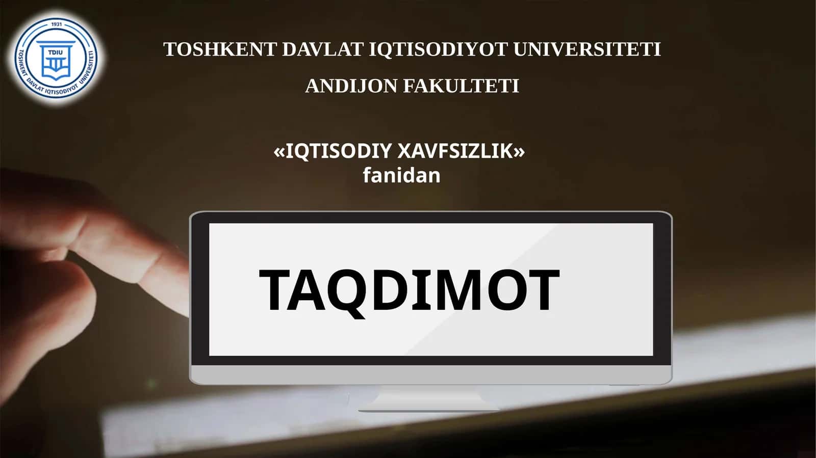 MAMLAKAT IQTISODIY XAVFSIZLIGI