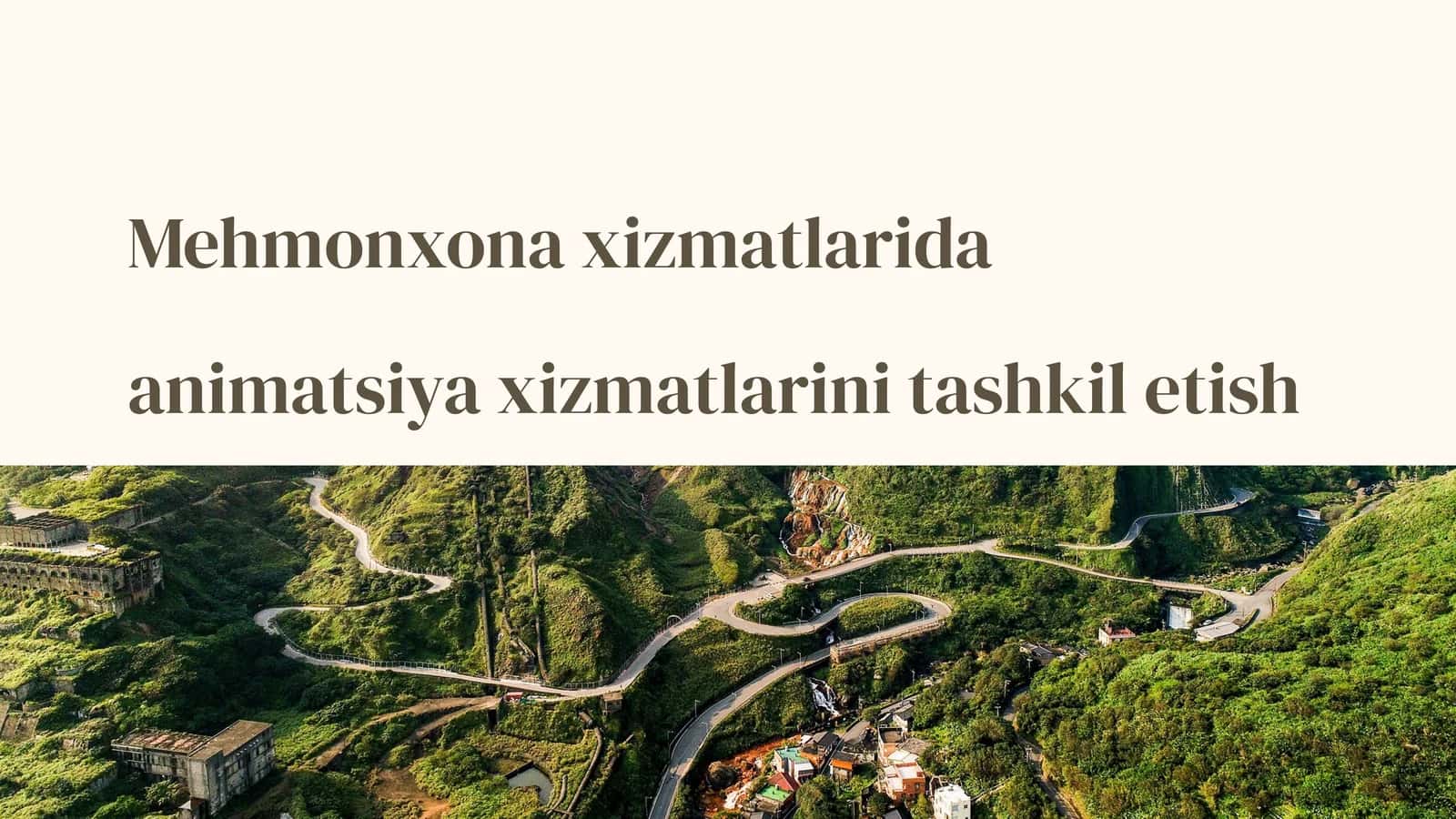 Mehmonxona animatsiya xizmatlari