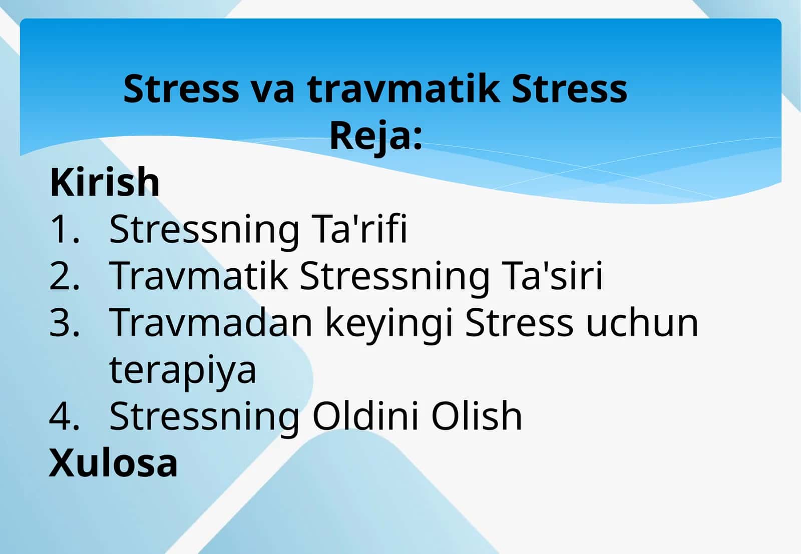 Stress vatravmatikStress