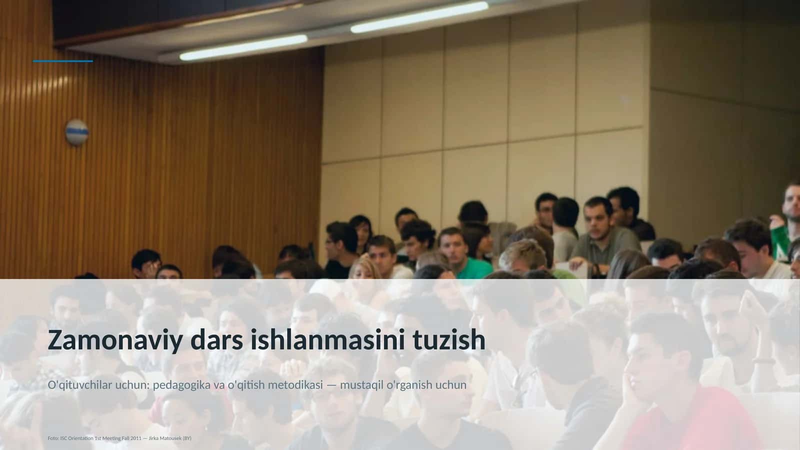 Zamonaviy dars ishlanmasini tuzish