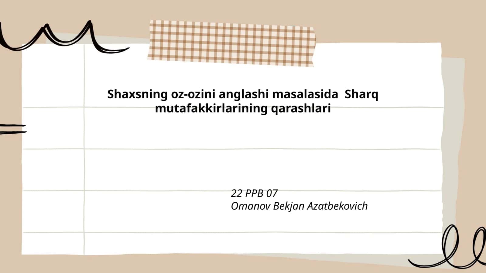 Sharq mutafakkirlarining qarashlari