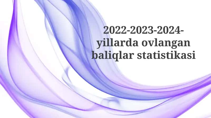 2022-2023-2024-yillarda ovlangan baliqlar statistikasi