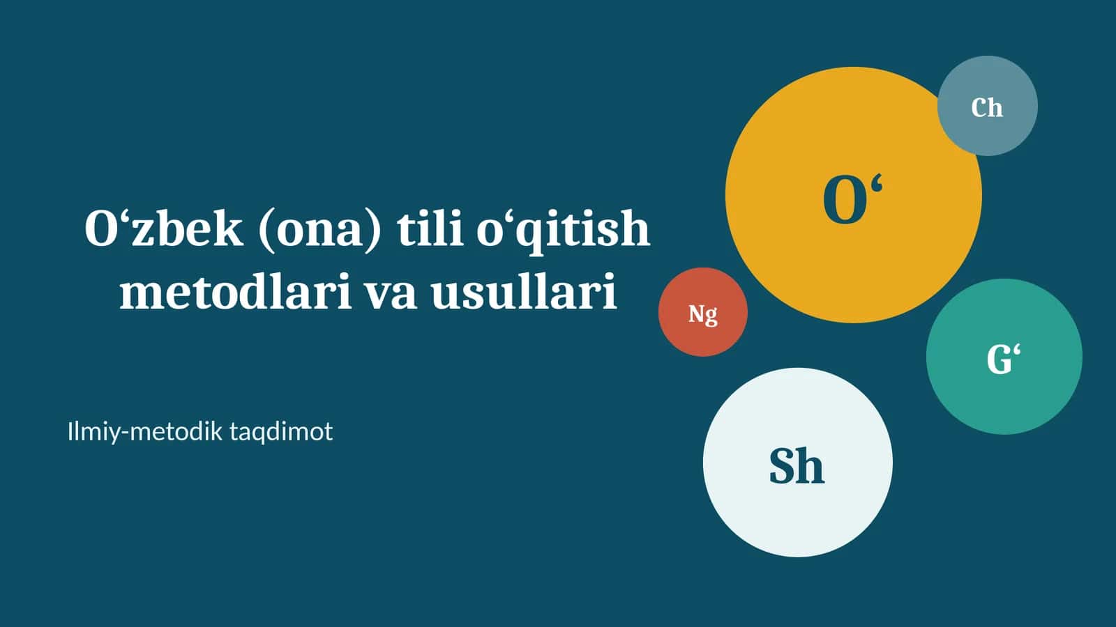 Ona tili o‘qitish metodlari va usullari