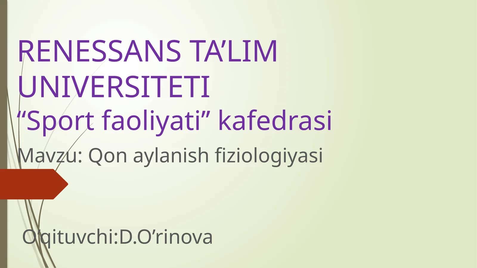 Qonaylanish fiziologiyasi