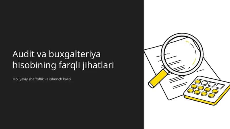 Moliyaviy shaffoflik va ishonch kaliti