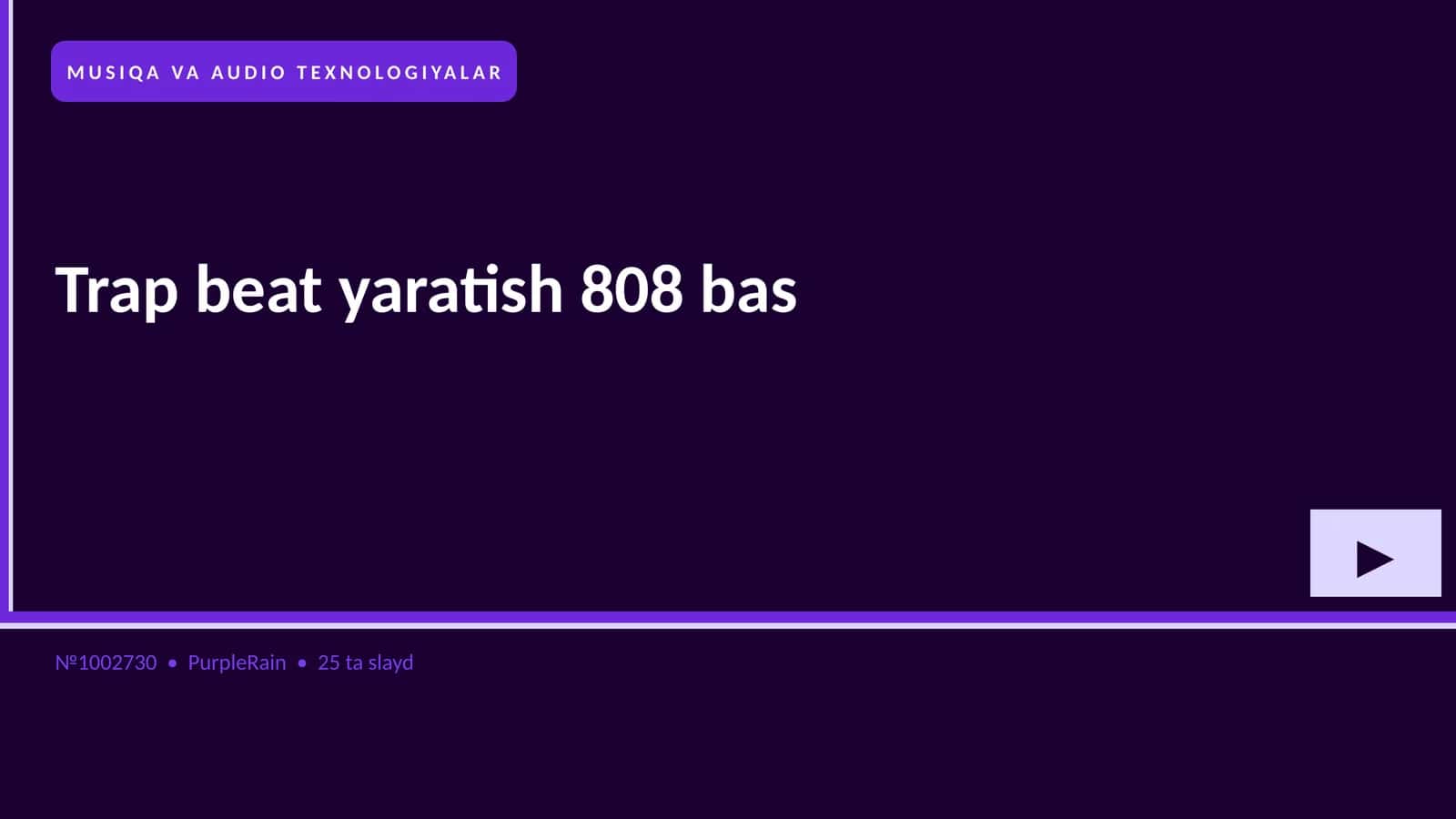 Trap beat yaratish 808 bas