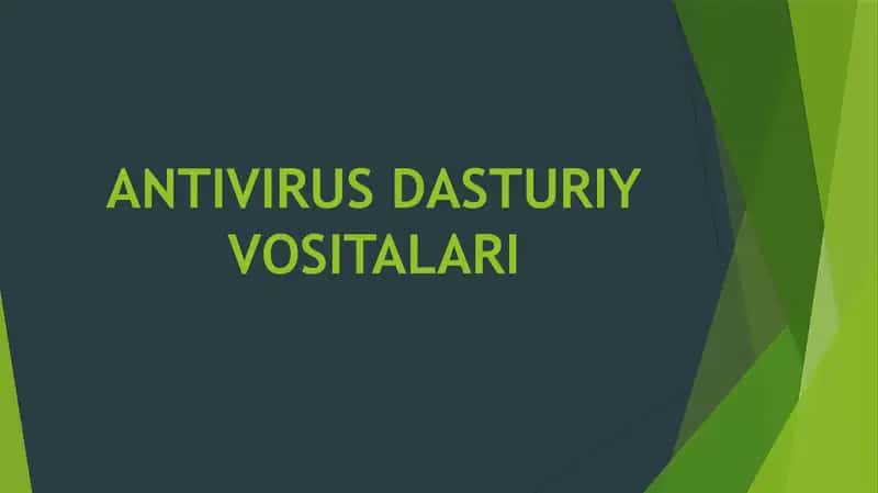 Antivirus dasturiy vositalari