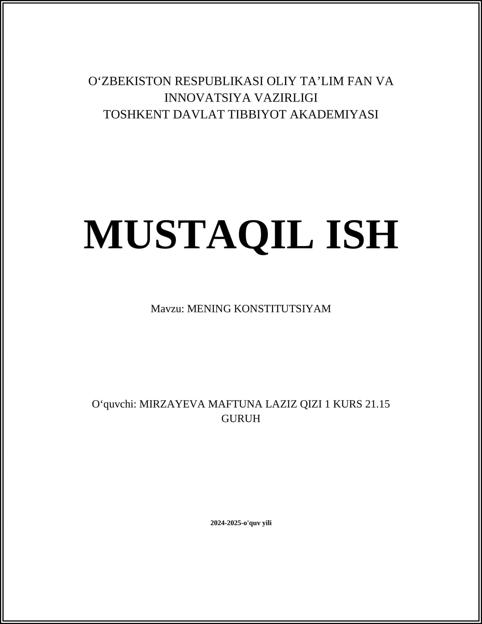 MENING KONSTITUTSIYAM